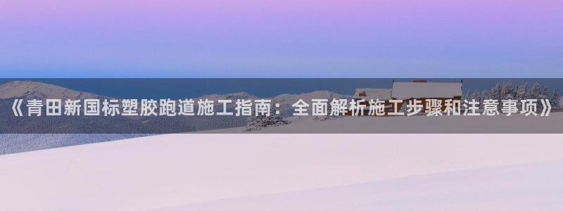 红足一1世比分：《青田新国标塑胶跑道施工指南：全面解析施工步骤和注意事项》