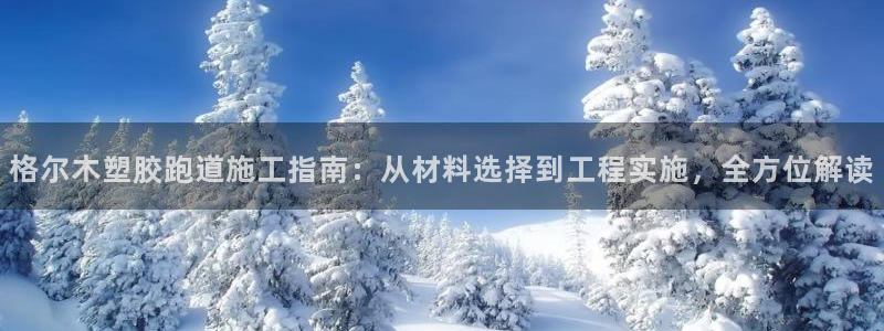 红足一生世：格尔木塑胶跑道施工指南：从材料选择到工程实施，全方位解读
