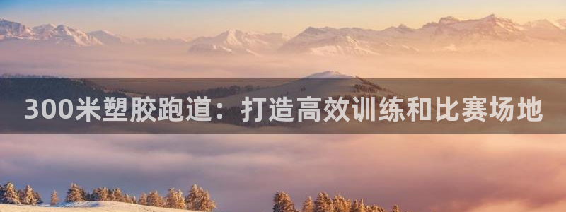红足1世1站：300米塑胶跑道：打造高效训练和比赛场地