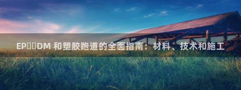 777814红·足一世比分篮球：EP​​DM 和塑胶跑道的全面指南：材料、技术和施工