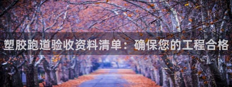 777814红·足一世比分篮球：塑胶跑道验收资料清单：确保您的工程合格