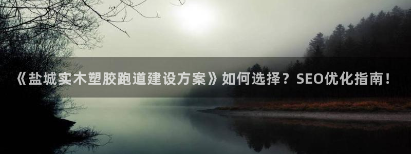 红足一1世手机开奖：《盐城实木塑胶跑道建设方案》如何选择？SEO优化指南！